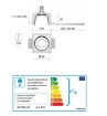 Immagine di Faretto Tondo Di Gesso Incasso Scomparsa Per Controsoffitto 11cm GU10 Isyluce 811