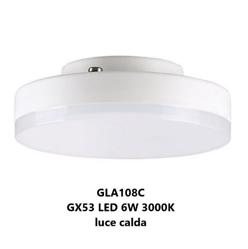 Immagine di Lampadina Led Gx53 6W 3000K Luce Calda 120° Gea Led