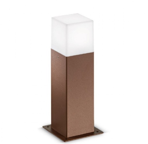 Immagine di Paletto Da Esterno Basso Cubo 30 cm Aditi Ruggine GES421 Gea Led