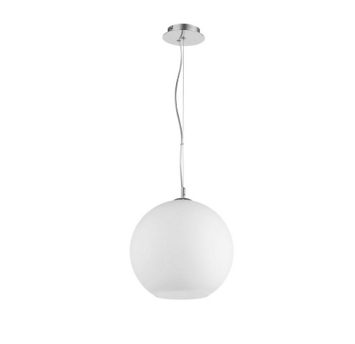 Lampada sospensione sfera policarbonato bianco effetto carta 40cm - 6FBC