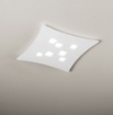 Immagine di Plafoniera Moderna Led 7 Luci Gx53 Isotta P/M Bianca 62x69 cm Gea Luce