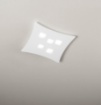 Immagine di Plafoniera Moderna Led 5 Luci Gx53 Isotta P/M Bianca 50x55 cm Gea Luce