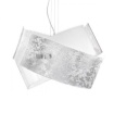 Picture of Lampadario Moderno Vetro Foglia Argento Camilla S/G Gea Luce