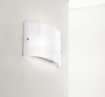 Immagine di Plafoniera In Vetro Curvo Bianco Michela P/P 21x32cm Gea Luce