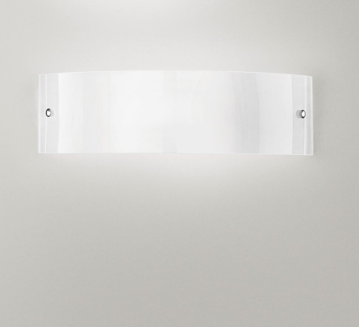 Immagine di Applique Moderna In Vetro Bianco Michela A/G 35cm Gea Luce