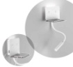 Immagine di Applique Bianco Mensola Led con Faretto Spot e Presa USB Level Perenz 6636 B LC