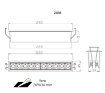 Immagine di Faretto Da Incasso Rettangolare 10 Luci Led 20w 4000k