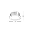 Immagine di Faretto Da Incasso Rotondo 7 cm Led 5w 4000k Nichel Fusion Intec Light