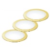 Immagine di Kit 3 Faretti Da Incasso Rotondi Oro Diam. 7 cm Led 3x5w 4000k