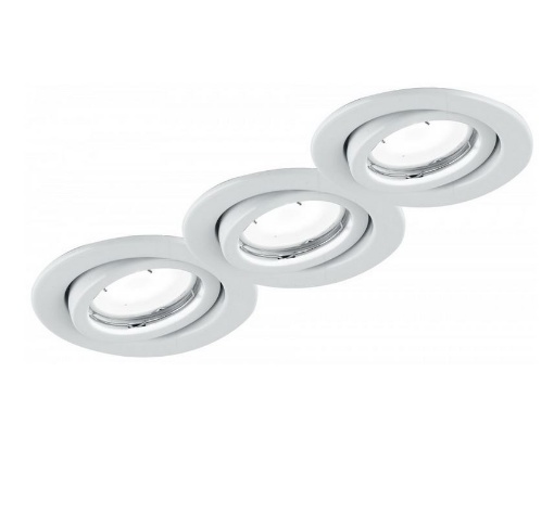 Immagine di Kit 3 Faretti Da Incasso Orientabili GU10 Led 3x6w Bianco