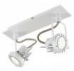 Immagine di Applique Con 2 Faretti Spot Metallo Bianco Techno Intec Light