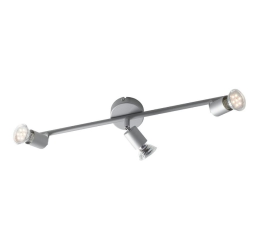 Immagine di Lampada Parete Soffitto Asta Con Faretti Orientabili Grigio 3 Luci GU10 Cooper Fan Europe