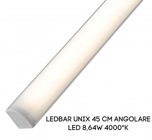 Immagine di Barra sotto pensile angolare Led 8,64w Unix 45 cm Intec Light