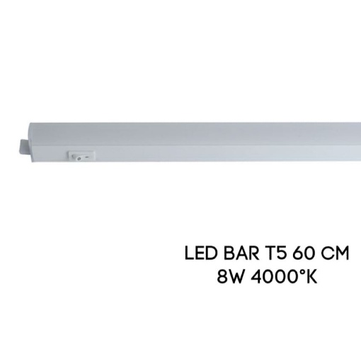 Barra led T5 8w 45cm sottopensile 220V lampada cucina con