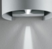 Immagine di Applique Led CCT Doppia Emissione Luce Regolabile Delta Grigio IP54 Intec Light