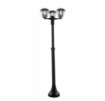 Immagine di Lampioncino Led 3 Luci Da Esterno Nero Cloe 190 cm Intec Light