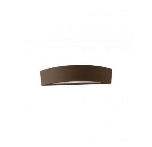 Immagine di Applique Da Esterno Fascia Marrone Corten Luce Up Down Tucson Intec Light