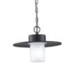 Immagine di Lampada Sospensione Nera Con Catena Per Esterno IP44 York Intec Light