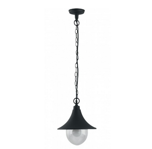 Immagine di Lampadario Da Esterno Lanterna IP44 Nero Pavia Intec Light