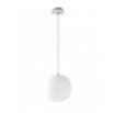 Immagine di Lampadario Da Esterno Boccia Plastica Bianca 30 cm Geco Sfera Intec Light