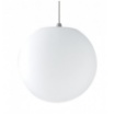 Immagine di Lampadario Da Esterno Boccia Plastica Bianca 30 cm Geco Sfera Intec Light