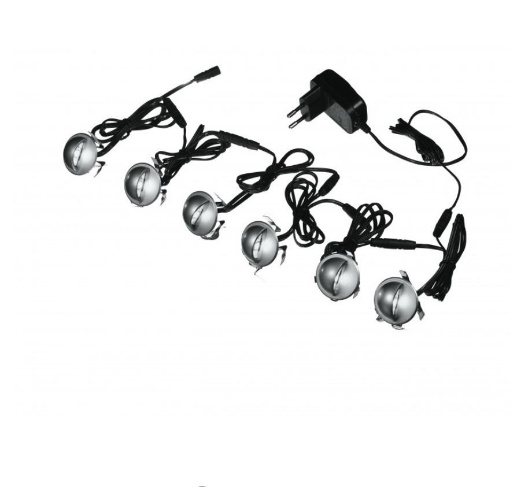 Immagine di Kit 6 Segnapassi Led Per Esterno Calpestabili Incasso 23 mm Parete Pavimento Rider Intec Light