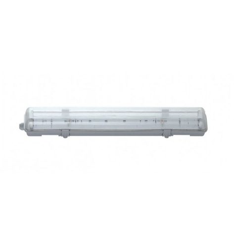 Immagine di Plafoniera Stagna Da Esterno 68 cm Bilampada IP65 Atlantic Intec Light