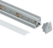 Immagine di Profilo Per strip Led  In Alluminio Angolare Newyork 1 mt Intec Light