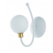 Immagine di Applique In Metallo Bianco e Oro Con Sfera Aida Fan Europe