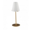 Picture of Lampada Design Contemporaneo Vetro Cono Bianco Struttura Oro Canto Fan Europe