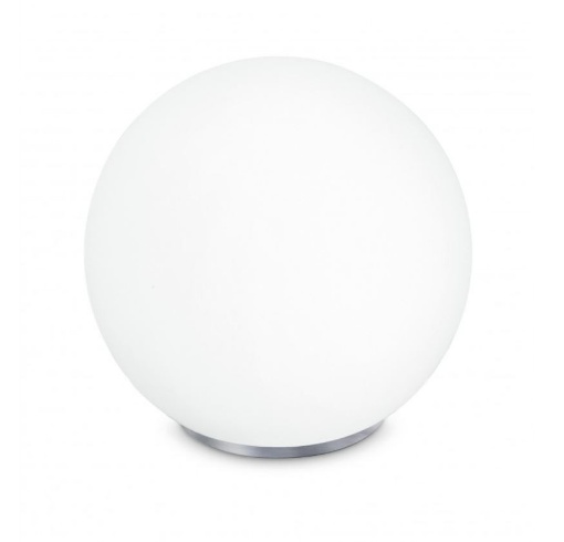 Immagine di Lampada Da Comodino Sfera Vetro Bianco 20 cm Design Moderno City Fan Europe