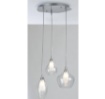 Immagine di Lampadario 3 luci G9 Doppio Vetro Skyline Design Moderno Fan Europe