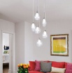 Immagine di Lampadario 6 luci G9 Doppio Vetro Design Moderno Skyline Fan Europe