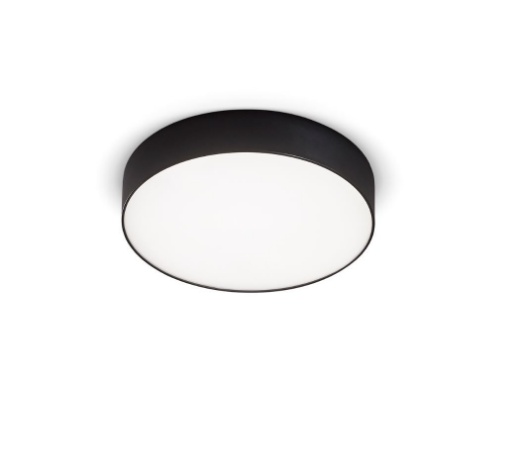 Immagine di Plafoniera Led Rotonda Cloe Ø21 cm Nera GPL271 Gea Led