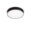 Immagine di Plafoniera Led Rotonda Cloe Ø25 cm Nera GPL272 Gea Led