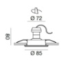 Picture of Faretto Da Incasso Orientabile Ø8,5 Orim Alluminio GFA130 Gea Led