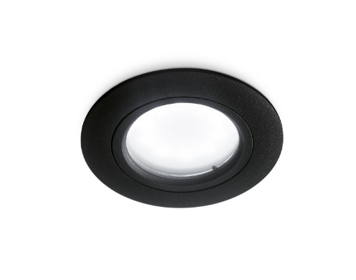 Immagine di Faretto Incasso Tondo Nero Per Bagni Led GU10 IP44 78mm GFA311 Gea