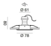 Picture of Faretto A Incasso Rotondo IP44 Era Nero GFA311 Gea Led