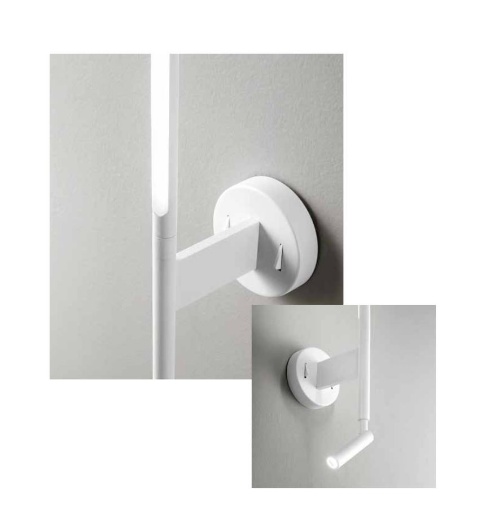 Picture of Applique Doppia Luce Led con Faretto Orientabile Ramon Bianco Perenz 6654 B LC