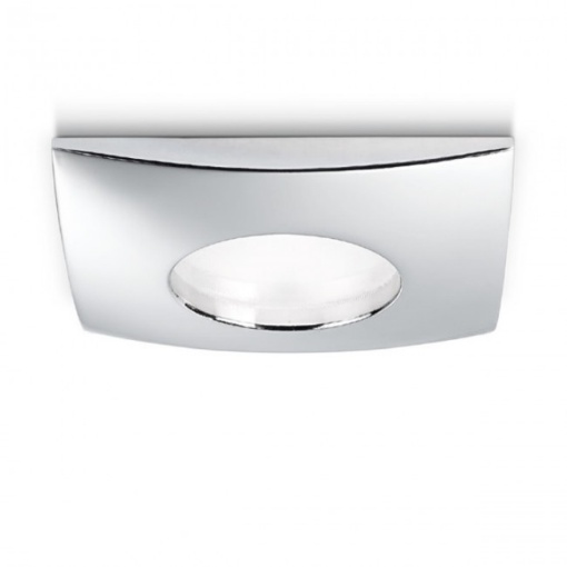 Immagine di Faretto Quadrato Cromo Per Controsoffitto Incasso Bagno IP65 GFA375 Gea Led