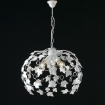 Picture of Lampadario 3 Luci Ferro Battuto Bianco Shabby Edera Be Light