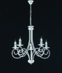 Picture of Lampadario Ferro Battuto Bianco Shabby Alma 5 Luci Be Light