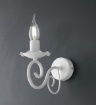 Immagine di Applique Classica Ferro Battuto Bianco Shabby Alma Be Light