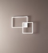 Immagine di Plafoniera Design Moderno Cornici Led 45w CCT Cross Bianca Perenz 6595 B CT