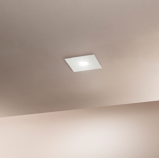 Immagine di Plafoniera Moderna Flet Quadrata 1 luce Led Gx53 2078 Affralux