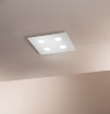 Immagine di Plafoniera Moderna Flet Quadrata 4 luci Led Gx53 2078P Affralux