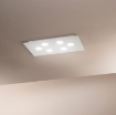 Immagine di Plafoniera Moderna Flet Rettangolare 6 luci Led Gx53 2080G Affralux