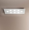 Immagine di Plafoniera Moderna Flet Rettangolare 8 luci Led Gx53 2080X Affralux