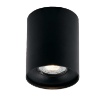 Immagine di Faretto Led Cilindro Nero Da Soffitto Senza Incasso Town 10cm GU10 Intec Light