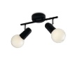 Immagine di Lampada Da Soffitto Parete Con 2 Faretti Orientabili Punto 2xE27 Fan Europe